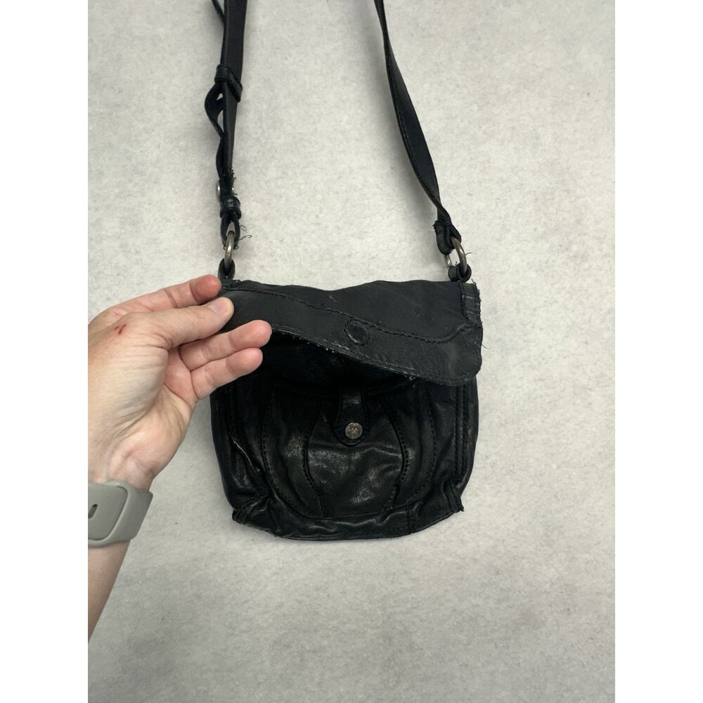 Lucky Brand Vintage Crossbody Purse Italian Leather Black - Picture 4 of 16